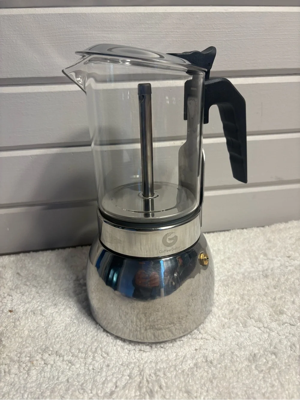 NEW 9 Cup Moka Pot Stovetop Espresso Maker Stainless Steel 15oz Coffee Gator